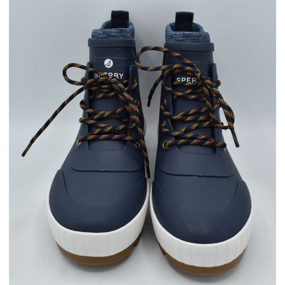 Sperry Womens Size 7 Torrent Blue Waterproof Rubber Boots Shoes - Picture 2 of 12